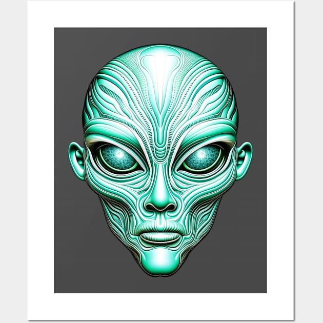 Humanoid Extraterrestrial Wall Art by JSnipe